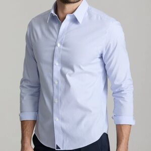 UNTUCKit wrinkle-free blue & white stripe button down shirt